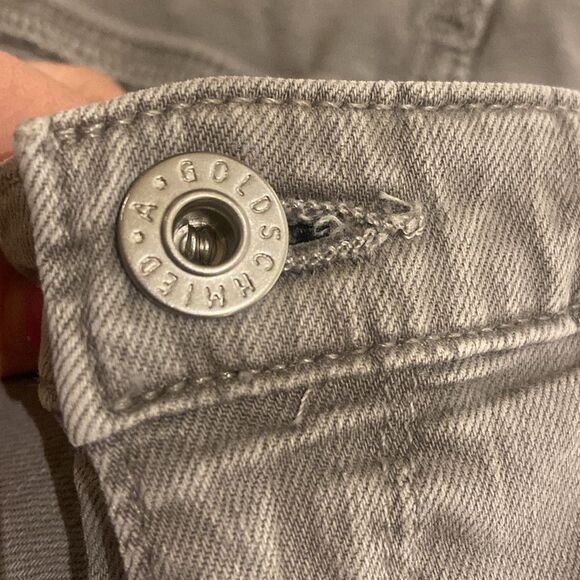 Gray Casual Pants AG Adriano Goldschmied The Stevie ankle zip size 32R - Picture 7 of 10